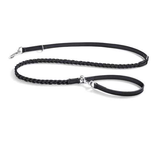 BERGAMO Braided Leather Dog Leash