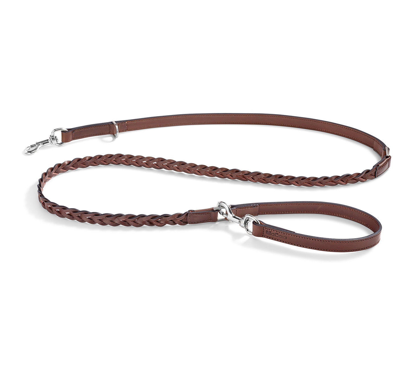 BERGAMO Braided Leather Dog Leash