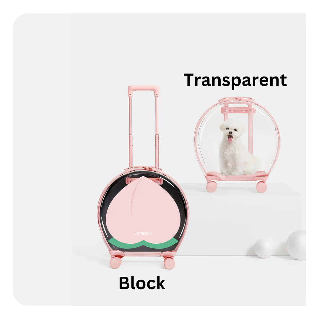 Bubble Pet Carrier (Pink & Transparent)