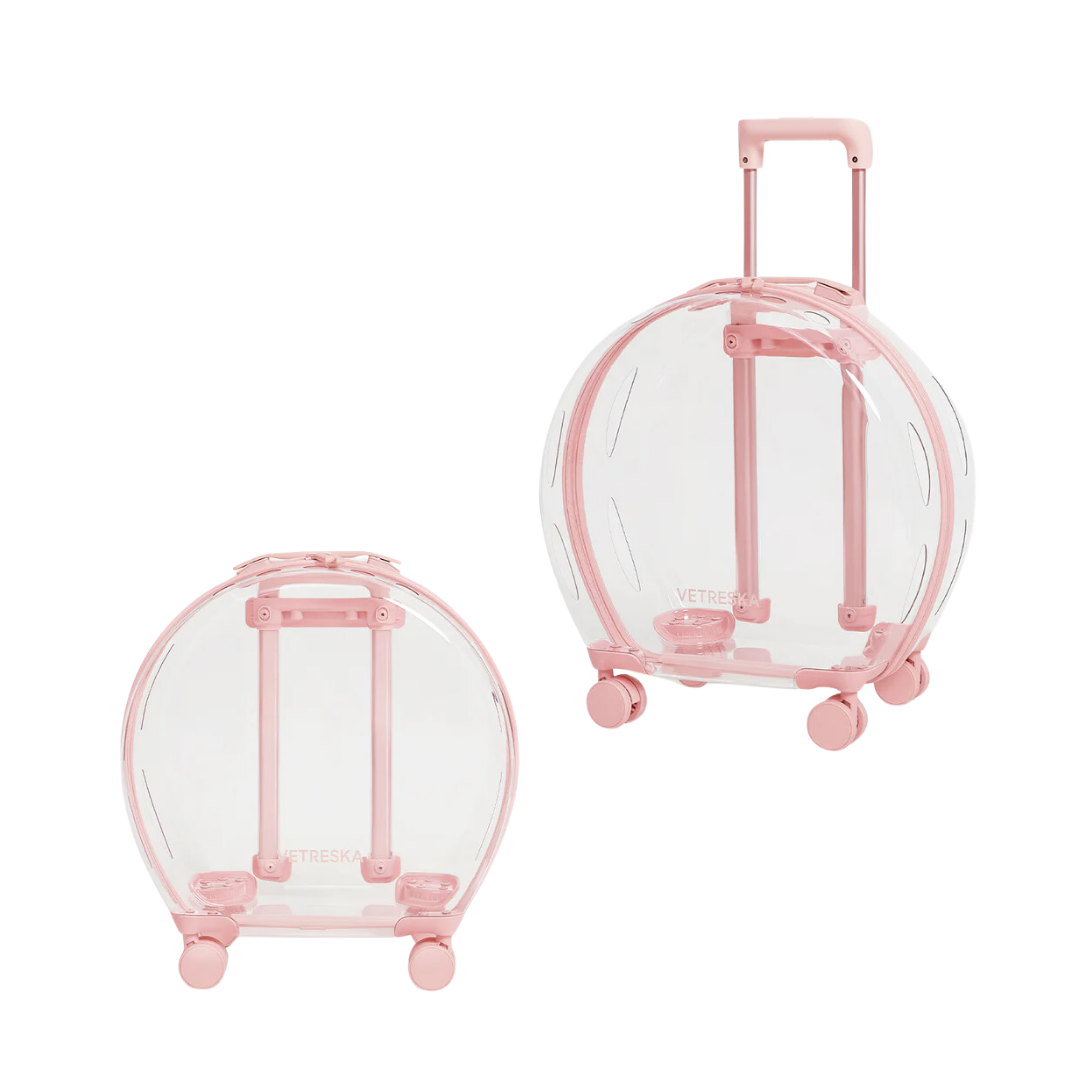 Bubble Pet Carrier (Pink & Transparent)