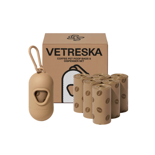 Coffee Pet Poop Bags & Dispenser